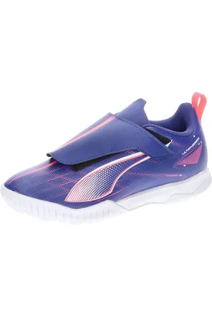 PUMA Mixed Kids Ultra 5 Play V TT Jr Buty piłkarskie, Lapis Lazuli Biały Zachód Słońca Glow, 32 EU