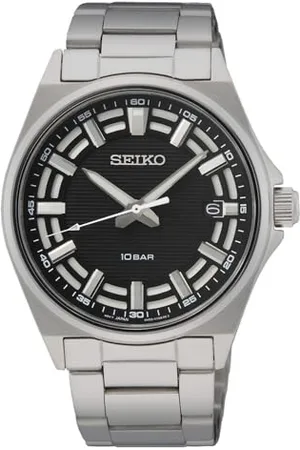 Seiko Zegarek męski kwarcowy stal szlachetna z paskiem ze stali szlachetnej SUR505P1, , SUR505P1