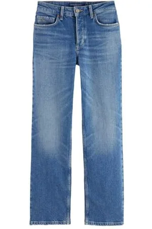 Scotch&Soda Damskie dżinsy Core The Sky Straight Blue Dream, , 31W / 32L