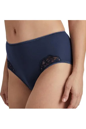 Calida Cotton Desire Midi slipy damskie, ze 100% bawełny, drobno prążkowane, bez szwów bocznych i bez obszycia, , 48-50