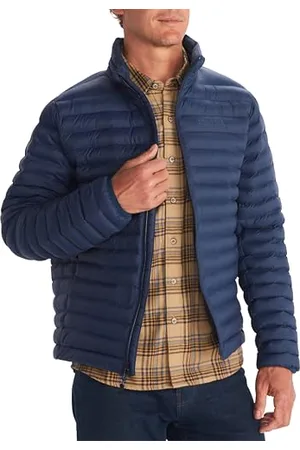 Marmot Meżczyzni Echo Featherless Jacket, Ciepła Kurtka Puchowa, Ocieplany Płaszcz Zimowy z Kapturem, Wodoodporna Pikowana Parka, Lekka Kurtka Outdoorowa, Wiatroszczelna, , L