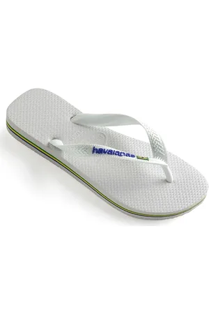Havaianas Unisex Brasil-logo (Mini Me), Wit, VK kind 10/11