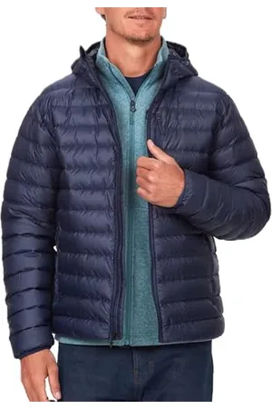 Marmot Meżczyzni Highlander Hoody, Ciepła Kurtka Puchowa, Ocieplana Kurtka Zimowa z Kapturem, Oddychająca, Lekka Kurtka Outdoorowa, Wiatroszczelna, , S