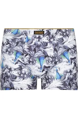 Bruno Banani Short Print Blue Bird, , S