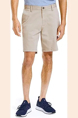 Nautica Męskie szorty Classic Fit Flat Front Stretch Solid Chino Deck Lssige, , 34W