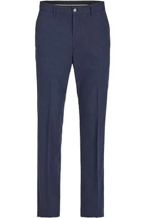 JACK & JONES JPRRIVIERA spodnie lniane Slim Fit SN, , 54