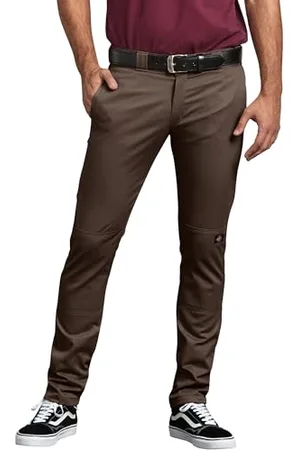 Dickies Męskie szczupłe proste podwójne kolano spodnie robocze użytkowe