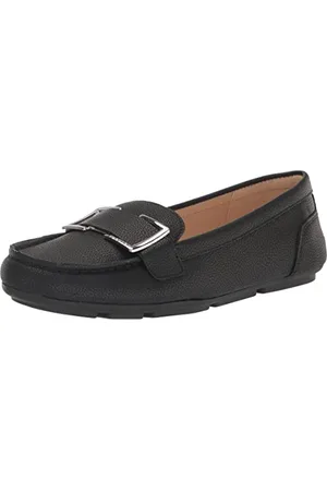 Calvin Klein Lydia Slipper, czarna skóra bębnowa 002, 39 EU, Czarna skóra bębnowa 002, 39 eu