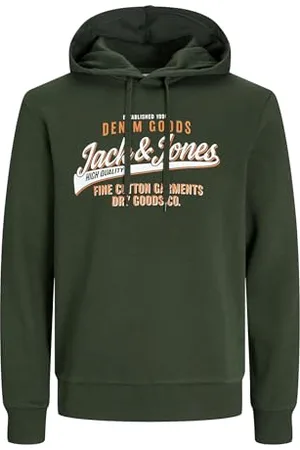 JACK & JONES JACK&JONES PLUS JJELOGO Sweat Hood 2 COL 24/25 NOOS PLS, , 5XL