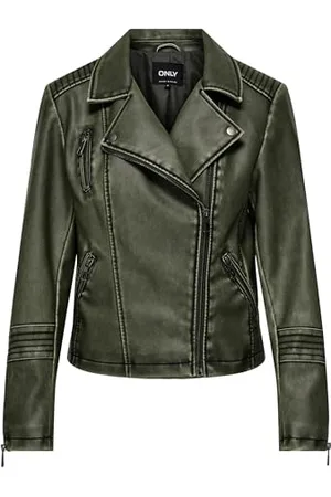 ONLY Onlhalli Gemma kurtka motocyklowa ze sztucznej skóry Cc OTW, , M