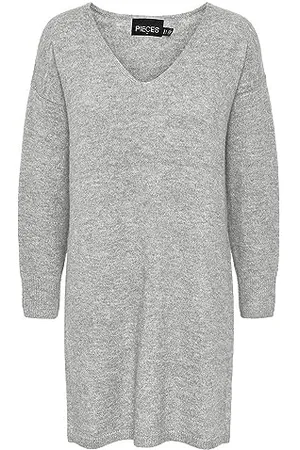 Pieces® Damska sukienka Pcjuliana Ls Neck Knit Dress Noos Bc, , M