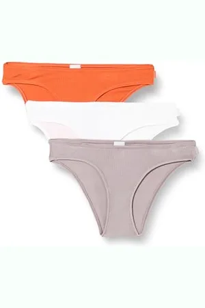 Calvin Klein Damskie majtki bikini prążkowane 3 szt, , M