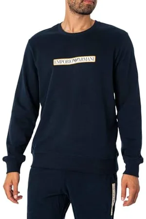 Emporio Armani Męska bluza z kapturem Brushed Terry Crew Neck, , L