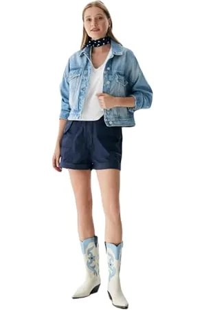 LTB Jeans Damski top Nomaka na czas wolny, Jasna biel 11213, S