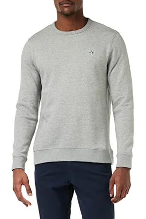 Original Penguin Męska bluza polarowa L/S Sticker Pete Crew, Deszcz wrzosowy, S