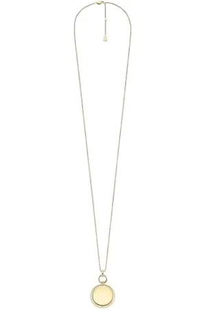 Fossil Wisiorek damski Heritage Gold ze stali nierdzewnej, JF04779710, Jeden rozmiar, Stal nierdzewna, Bez kamieni szlachetnych