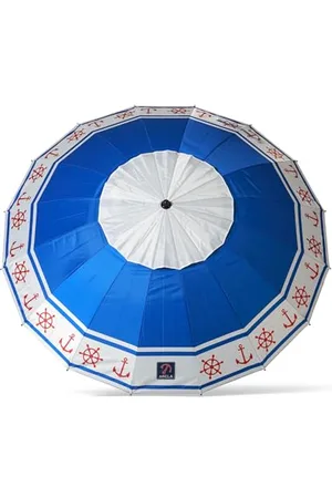 Atosa Aluminiowy parasol plażowy model kotwice i ster z upf 50+ , , 220 cm, Zabawne
