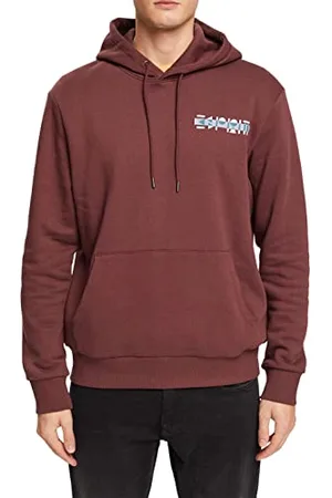 ESPRIT Bluza męska 102EE2J304, 600/BORDEAUX RED, S