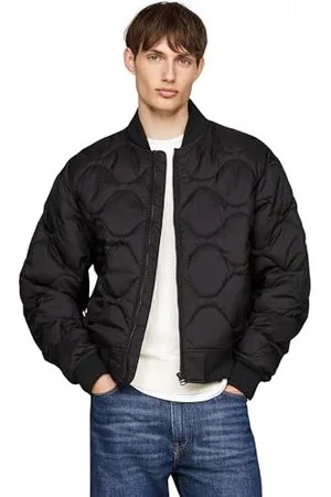 Tommy Hilfiger Męska kurtka bomberka ONION QUILTED BOMBER MW0MW37341, czarna, S, , S