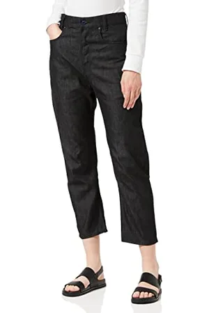 G-Star RAW Damskie dżinsy C-STAQ 3D Cropped Boyfriend, Czarny (Pitch Black D17870-c668-a810), 24W / 32L