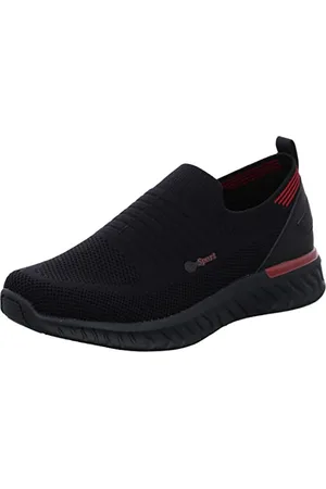 ARA Męskie buty San Diego Slipper, czarne/czerwone, 39 EU