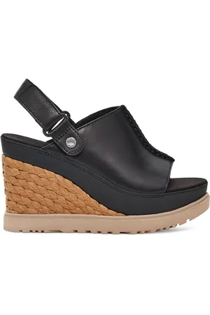 UGG Damskie sandały Abbot z regulowanymi suwakami, czarne, rozmiar 42, , 41 EU