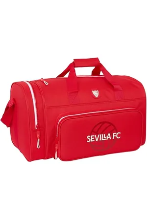 Safta Sevilla FC Torba sportowa dla dzieci, plecak dla dzieci, idealny dla dzieci w różnym wieku, wygodna i wszechstronna, jakość i wytrzymałość, 47 x 27 x 26 cm, czerwona, , Estándar, zwykły
