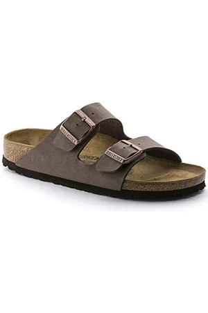 Birkenstock Unisex dziecięce klapki Arizona Birko-Flor, skóra nubukowa, szerokie, , 38 EU