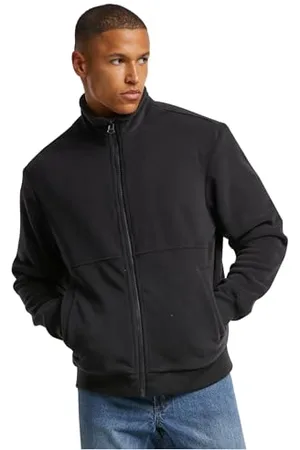 Urban classics Męska kurtka przejściowa Colour Block Polar kurtka polarowa, lekka kurtka dla mężczyzn, dwukolorowa, krój regularny, , 5XL