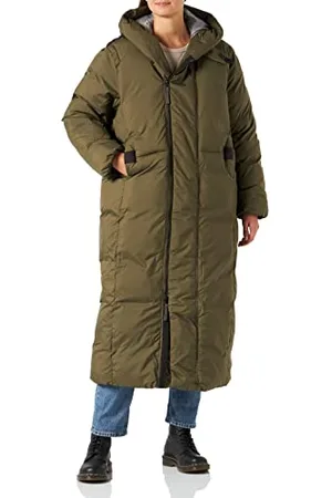 G-Star RAW Damska parka G - Whistler Padded Extra Long, Zielony (shadow olive D22167-D199-B230), L
