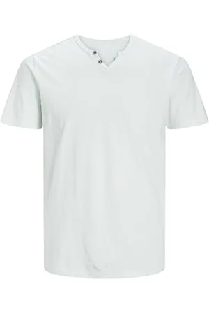 JACK & JONES Koszulka męska Jjesplit Neck Tee SS Noos Top, , L