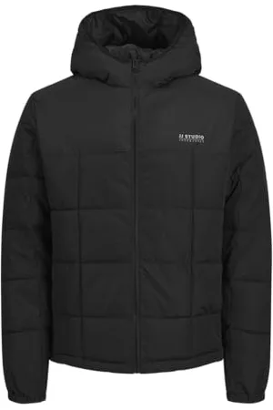 JACK & JONES Męska kurtka pikowana Jjben Square Hood, , M