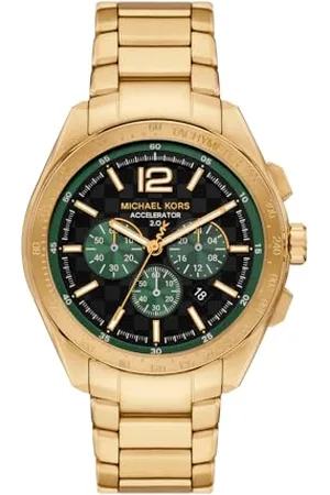 Michael Kors Męski analogowy zegarek kwarcowy z paskiem ze stali nierdzewnej MK9177