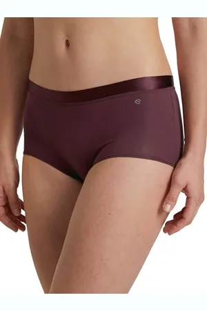 Calida Cate Panty, Regular Cut damskie, płaski ściągacz z satynową blendą, ze 100% bawełny Supima, , 48-50