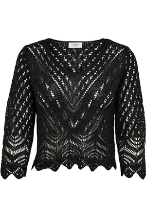 JDY JACQUELINE de YONG New Sun 3/4 Cropped Pulower KN, , L