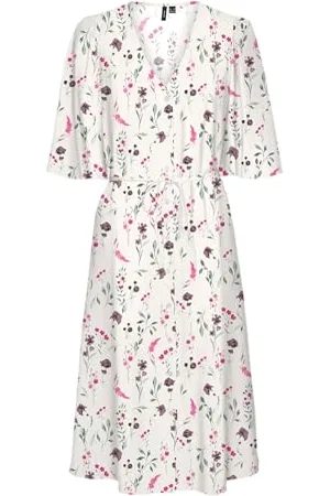 VERO MODA VMJOSIE 3/4 Calf Shirt Dress WVN GA, , S