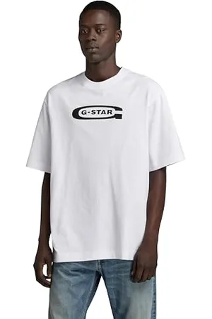 G-Star RAW Męska koszulka Old School Logo Boxy R T, , S