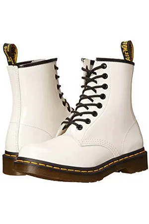 Dr. Martens 1460 patentowe damskie buty Combat Boots, biały biały, 41 EU