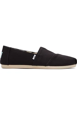 TOMS Damskie wsuwane tenisówki w stylu espadryli, w swobodnym stylu - czarne, 10