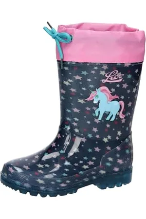 LICO Powerlight W Blinky, Buty przeciwdeszczowe, Granatowy (marynarski/różowy/Türkis, 33 EU, , 33 EU