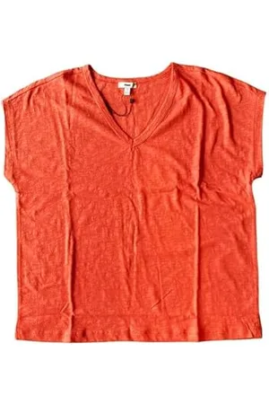 Mavi Damska koszulka z krótkim rękawem basic, Cranberry, L, , L
