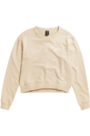 G-Star RAW Graficzna bluza dresowa, beżowy brązowy ryż D24803-7809-d309, L dla kobiet, , L
