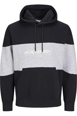 JACK & JONES JACK&JONES PLUS JJELEGACY Blocking Bluza z Kapturem Sweat Hood NOOS PLS, , 5XL