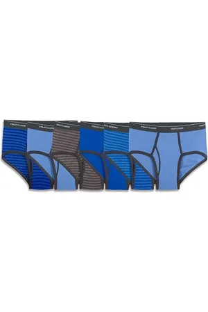Fruit Of The Loom Modne majtki męskie, różne (6 sztuk), jednolite i w paski, rozm. S, S
