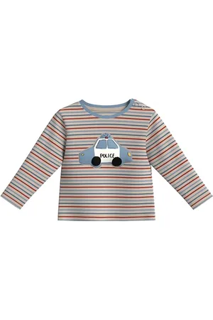 QS by s.Oliver Unisex dziecięca koszulka z długim rękawem w paski, , 92