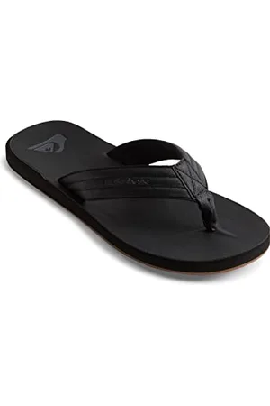 Quiksilver Męskie japonki Carver Nubuk dla mężczyzn, Czarne (Solid Black Sbkm)