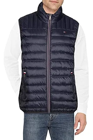 Tommy Hilfiger Męska lekka pikowana kamizelka puchowa Ultra Loft (standardowa i duża i wysoka), , M