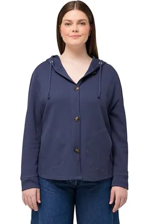 Ulla Popken Damska bluza z kapturem, , 46-48