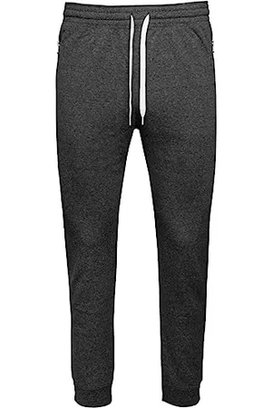 Champion Męskie Legacy Authentic Pants Powerblend Terry C-Logo Zamek Kieszonkowy Prążkowany Mankiet Spodnie dresowe, , M