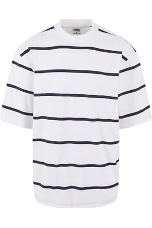 Urban classics Męski T-Shirt Oversized Sleeve Modern Stripe Tee XXL, , XXL